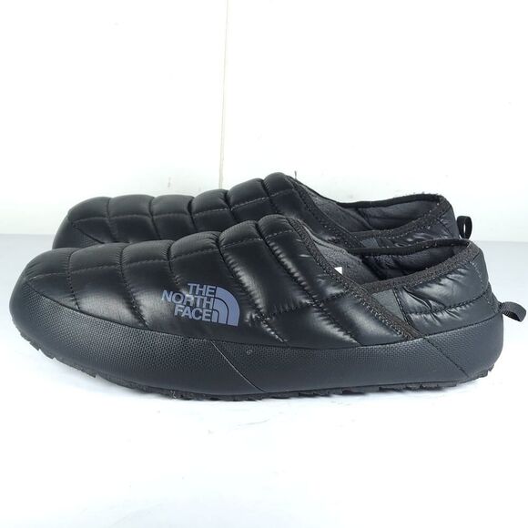 The North Face Men's Thermoball Traction US13 Black Insulated Mules V Slippers - Picture 2 of 16